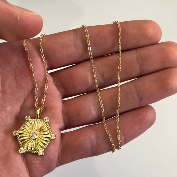 Le Soleil 14K Gold-Filled Pendant - Picture 2 of 4